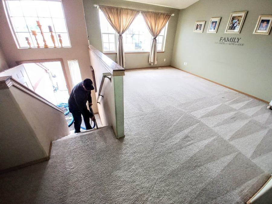 BJ Bower cleaning carpet Spokane