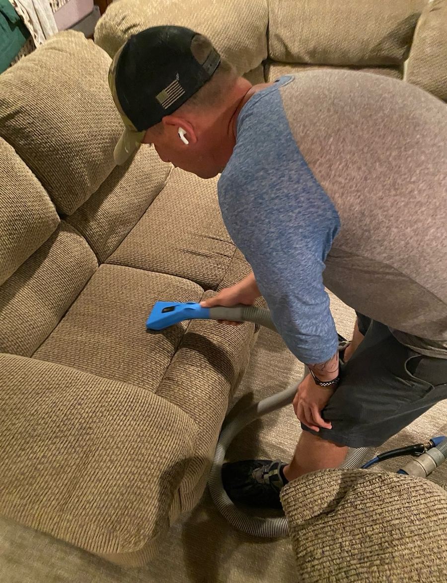 BJ cleaning recliner sofa Spokane