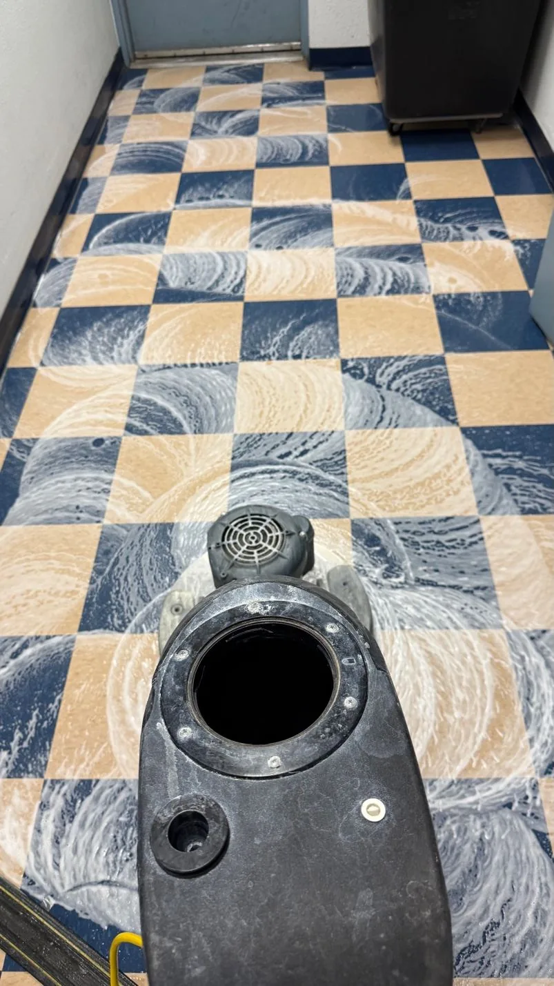 Professional tile floor scrubbing Clean Customs Spokane